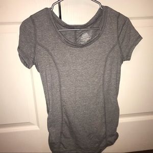 Gray athletic tee